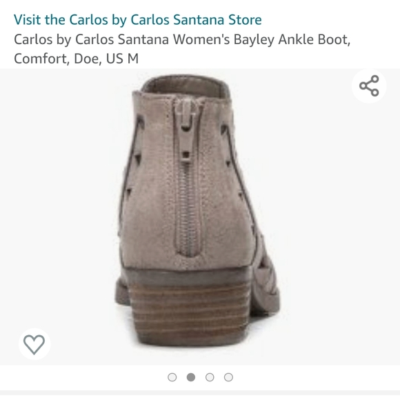7.5 Carlos Santana tan booties - Picture 6 of 8